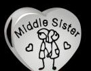Heart Charm-Middle Sister
